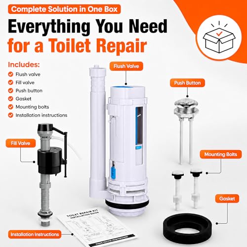 Dual Flush Valve Replacement Kit for 2