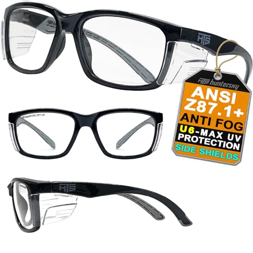 E60 Anti Fog Safety Glasses with Side Shields ANSI Z87 Eye Protection for Men Women Lab Chemistry Goggles DIY