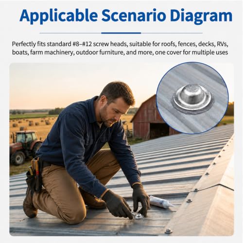 Metal Roof Screw Caps