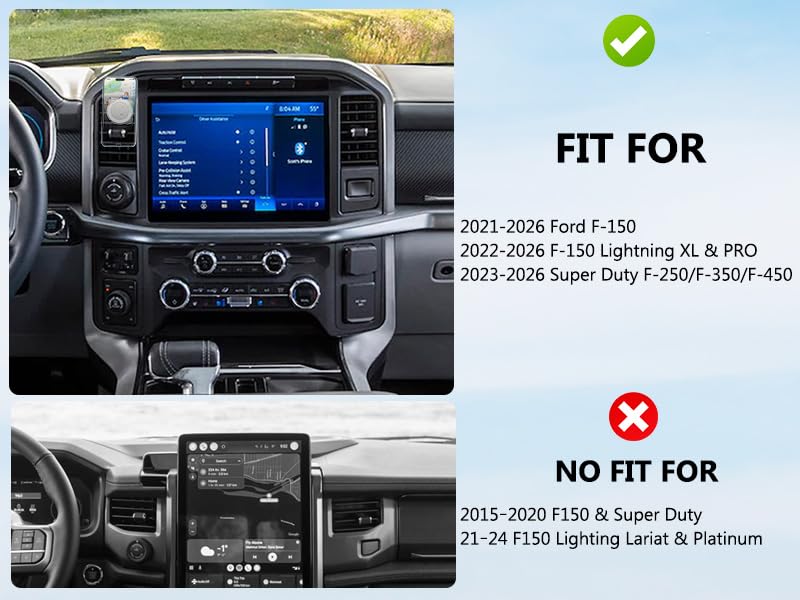 CNC Magnetic Car Vent Phone Mount for 2021 (Fits F150 2021-2026 without Metal Arm)