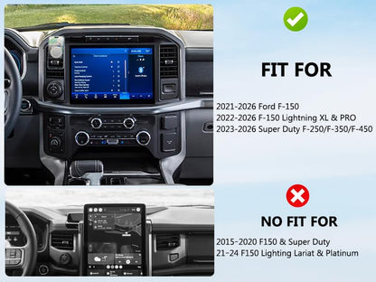 CNC Magnetic Car Vent Phone Mount for 2021 (Fits F150 2021-2026 without Metal Arm)