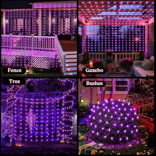 2 Pack 120LED Net Lights Outdoor