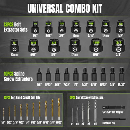 40PCS Bolt & Screw Extractor Set (40PCS)