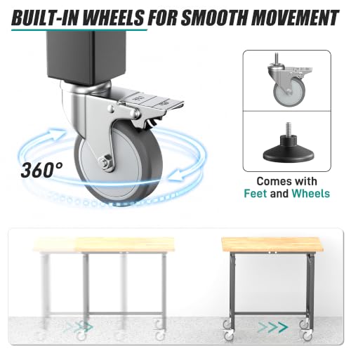 Workbench with Wheels
