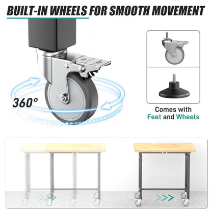Workbench with Wheels