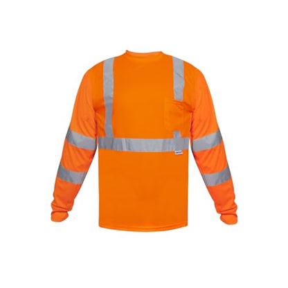 High Visibility Long Sleeve Reflective Safety Shirt for Working