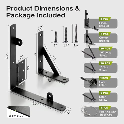 Anti Sag Gate Kit for Wooden Fence