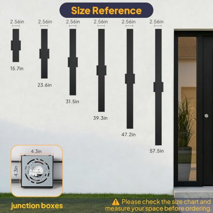 2 Pack Outdoor Wall Lights