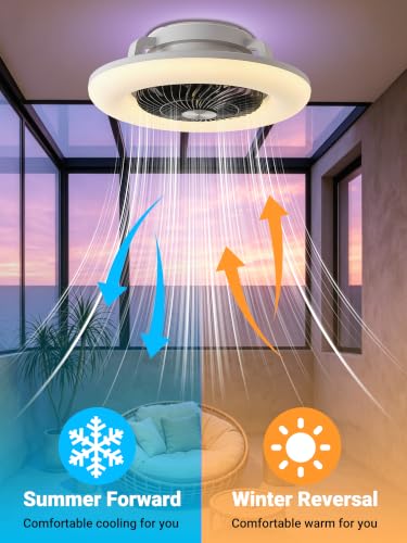 Bladeless Low Profile Ceiling Fan RGB