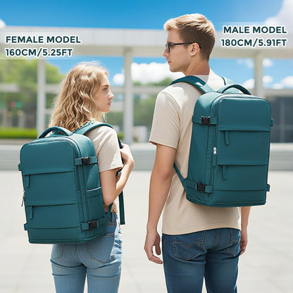 Travel Backpack For Women Men (Peacock Blue / 25 liters)