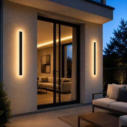 2 Pack Modern Outdoor Wall Lights