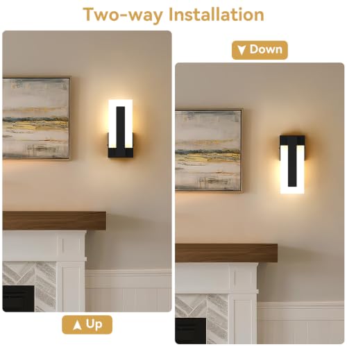 Modern LED Wall Sconces Set of 2