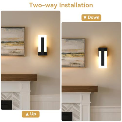 Modern LED Wall Sconces Set of 2