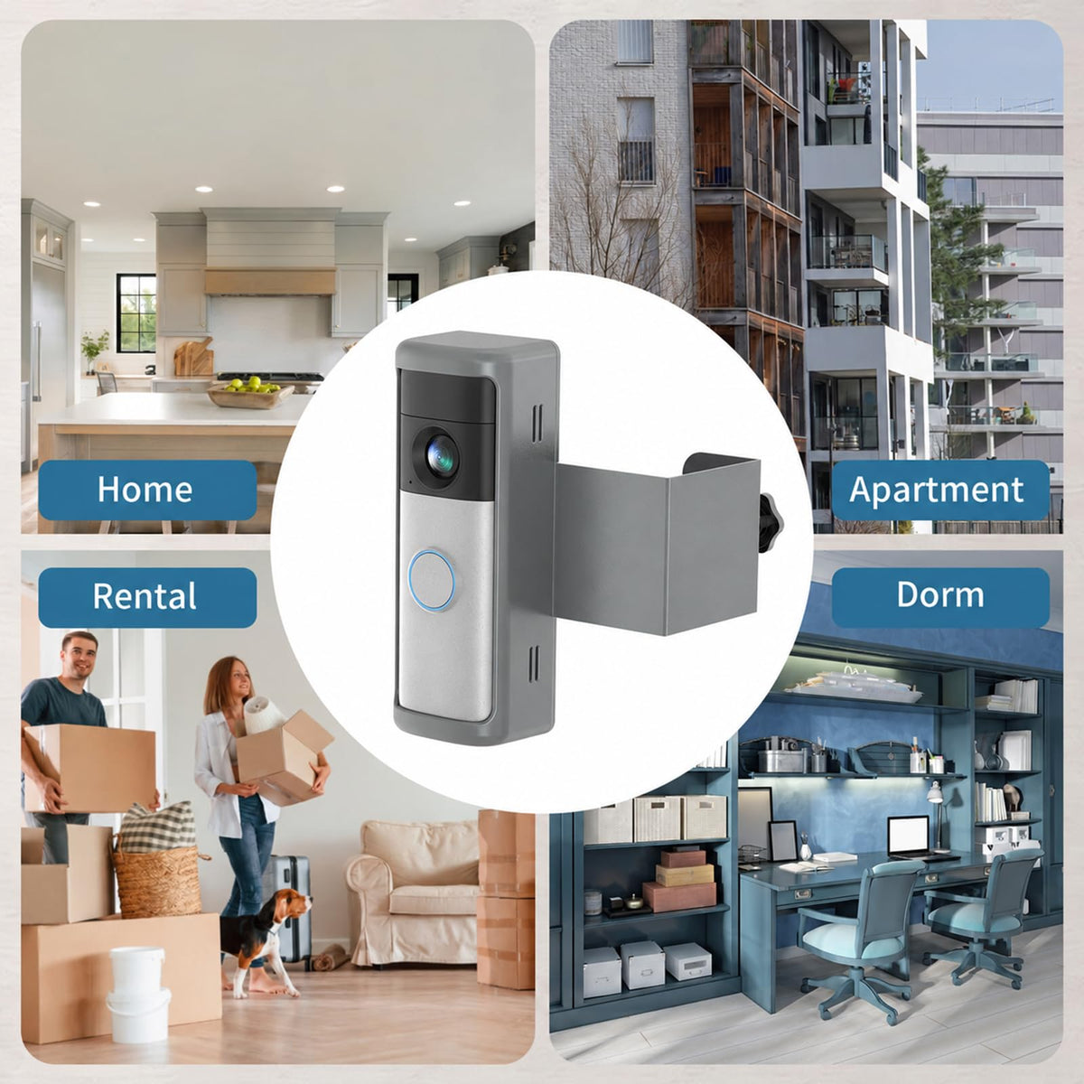 Anti Theft Doorbell Mount for Blink (Matte Grey / 1 Pack)