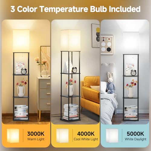 2 Pack Shelf Floor lamp
