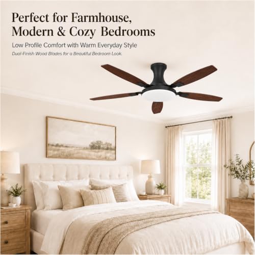 52 Inch Ceiling Fan with Lights and Remote