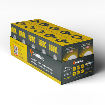Made in USA A19 LED Light Bulbs (Soft White)