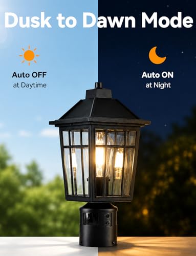 Motion Sensor Outdoor Post Light