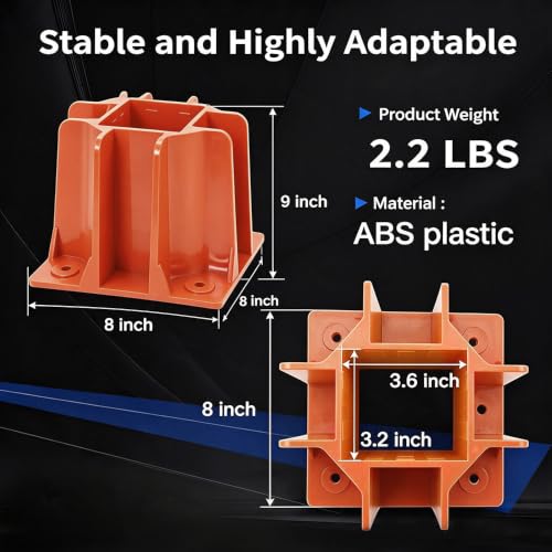 Reusable red guardrail Base