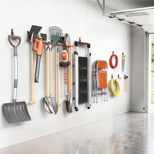 Garage Wall Mounted Garden Tool Hooks