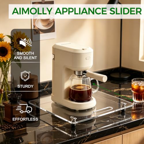 Acrylic Appliance Slider with Rubber Wheels
