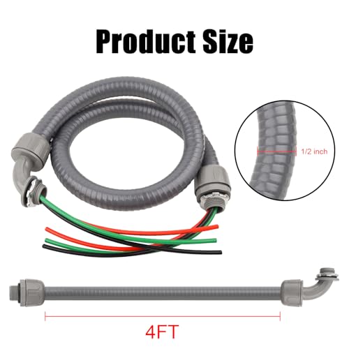 1/2-Inch Nonmetallic Liquid Tight Electrical Conduit Assembly Kit
