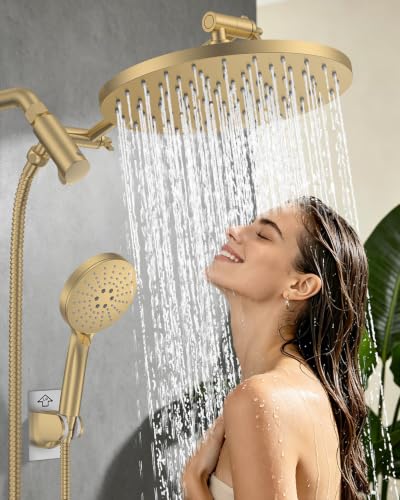 Rain Shower Head with 3 Modes Handheld Showerheads