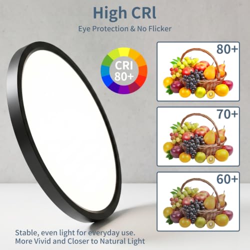 14.9 Inch Dimmable LED Flush Mount Ceiling Light