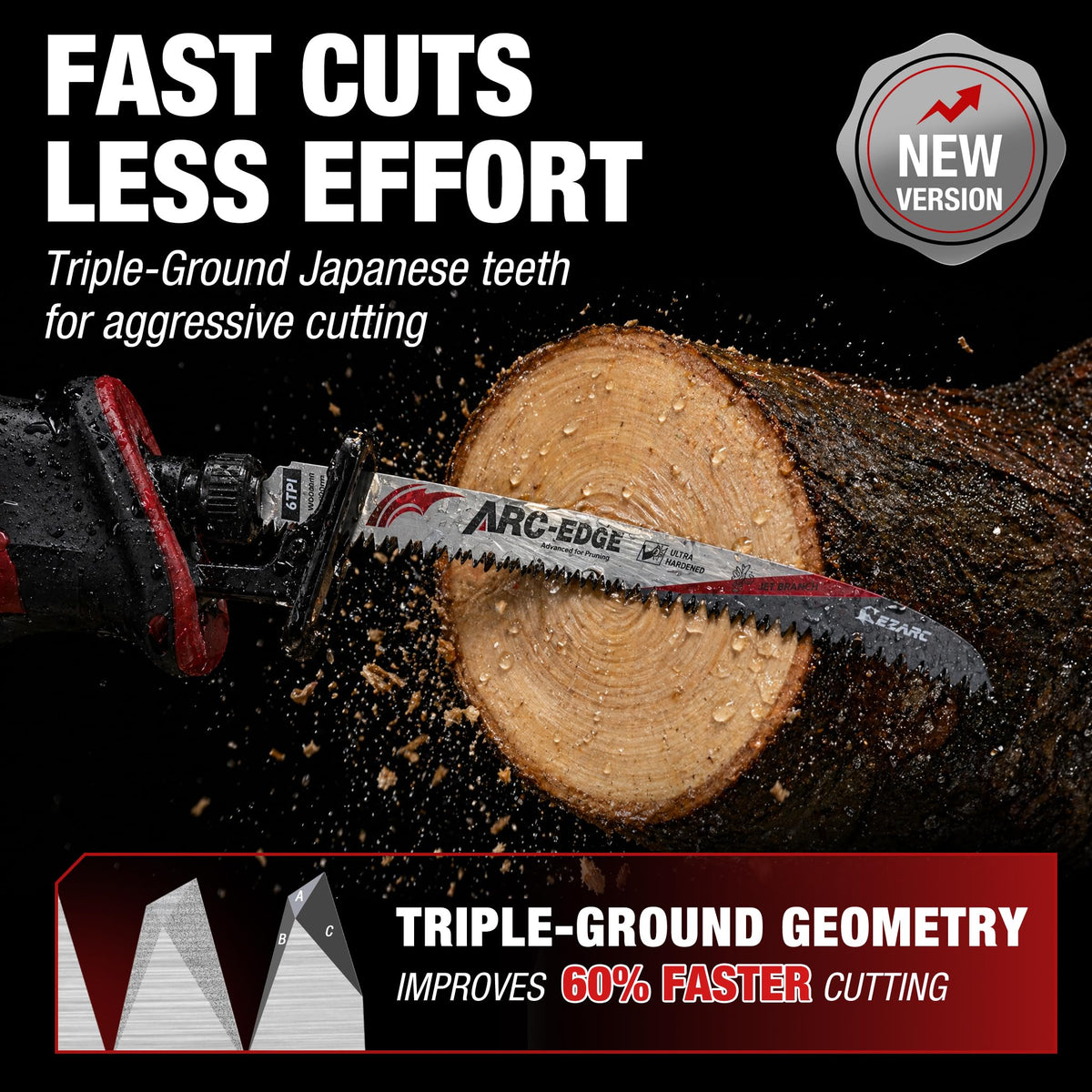 Arc Edge Reciprocating Saw Blades (12+15 Inch)