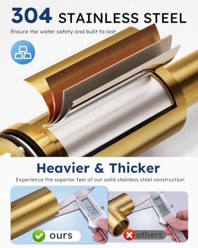 2 Handle Kitchen Faucet 4 Hole with Sprayer and Soap Dispenser