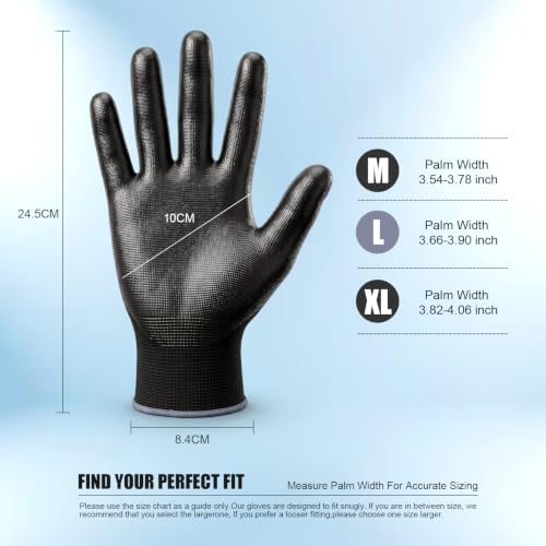 PU Coated Work Gloves for Men & Women