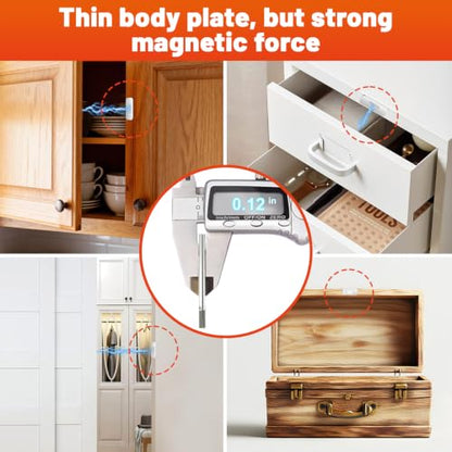 Narrow Cabinet Door Magnetic Latches for Door Closed