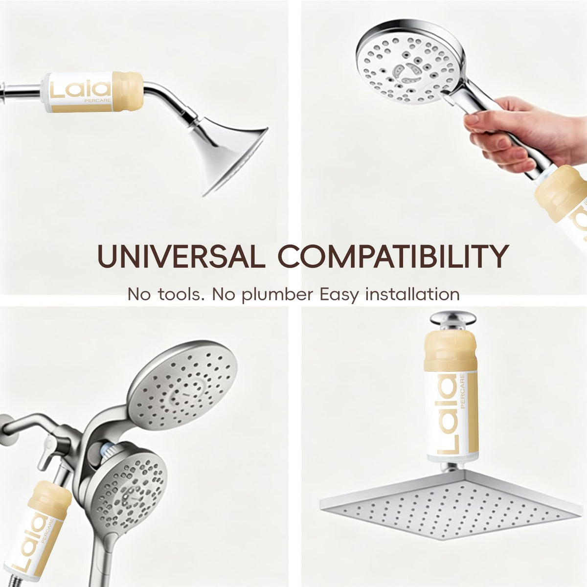 Korean 3-in-1 Aroma Filtering & Skin-Nourishing Shower Filter (Magnolia Blossom)