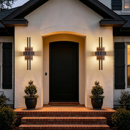 Modern 23" LED Outdoor Wall Sconce (1Pack Large 23"H Textured Bronze)