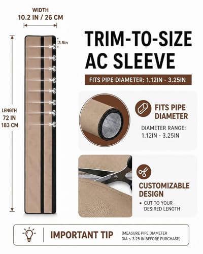 5 Layers Outdoor AC Line Insulation Pipe Cover