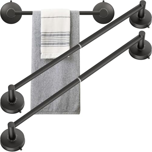 Adjustable Suction Cup Towel Bar for Bathroom 14