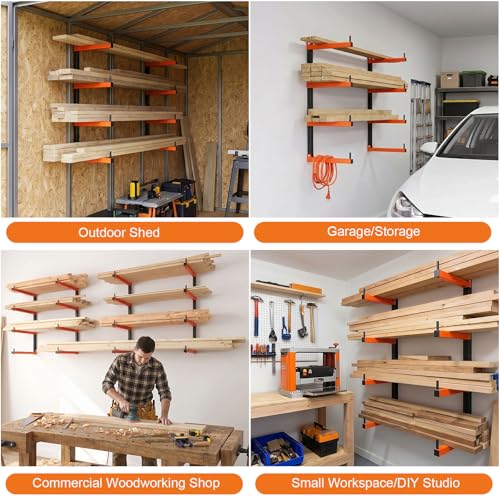 4 Level Lumber Storage Rack