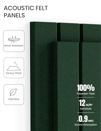 48" x 36" Large Felt Bulletin Board (Christmas Green / Fine-stripe 12-pack)