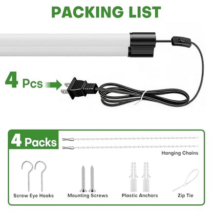 4FT Linkable LED Shop Light for Garage