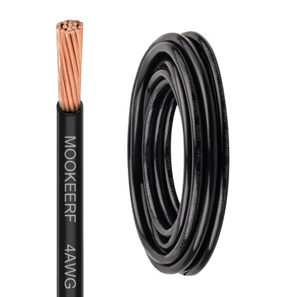 THHN Wire 6 Gauge 10FT (Black / 6 Gauge 10FT)