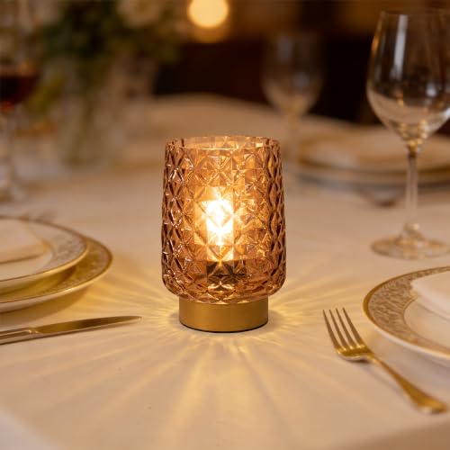 Battery Operated Table Lamp (Amber)
