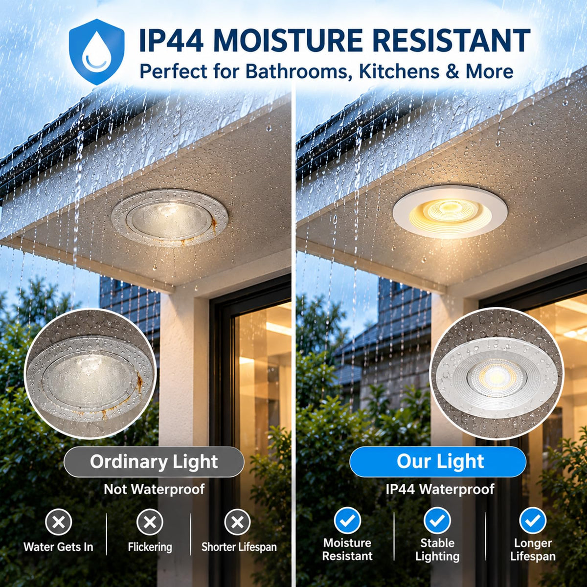 4 Inch LED Eyeball Gimbal Recessed Light (1P-White / 4 Inches Anti-glare)