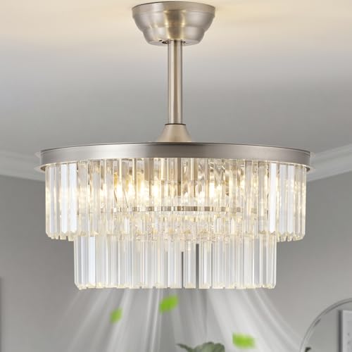 Crystal Fandelier Ceiling Fans with Lights