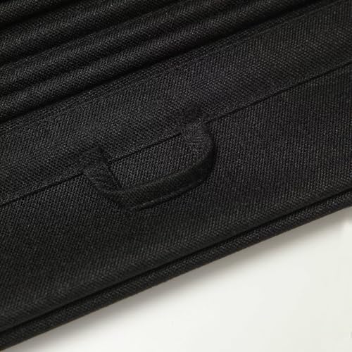 Custom Size No Drill Roman Shades Cordless Blinds Blackout for Indoor Windows (Black / Custom Size)