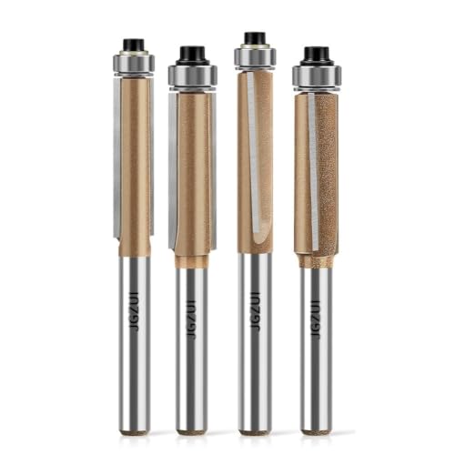 2 Degree Spiral Flush Trim Router Bit Set 1