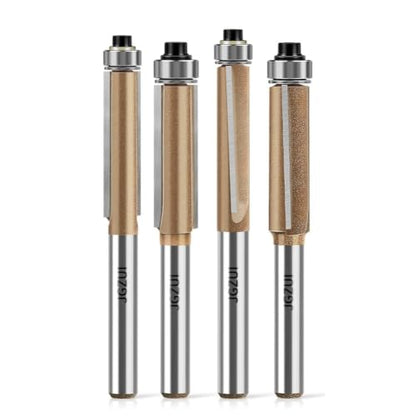2 Degree Spiral Flush Trim Router Bit Set 1