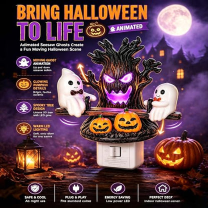 2026 New Animated Seesaw Ghost LED Night Light