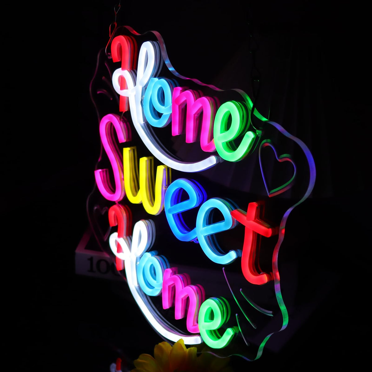 Home Sweet Home Neon Sign (Colorful-HM)