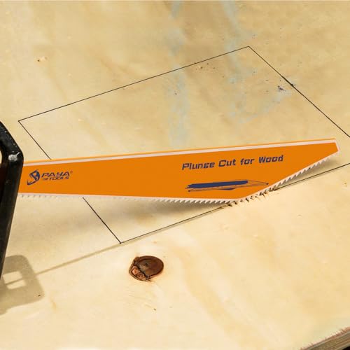 9" 8TPI HCS Reciprocating Saw Blade for Precision Plunge Cutting in Wood