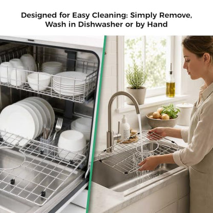 Stainless Steel Detachable Kitchen Sink Protector Grid